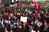 Il sit in di protesta di questa mattina davanti al tribunale